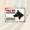 Bord Blik Pas Op Waakhond