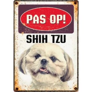 Bord Blik Shih Tzu
