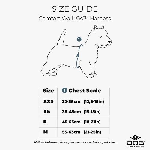 Comfort Walk Go Tuig Maattabel Dog Copenhagen