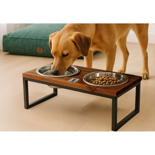 Dinnerset Hout + Metalen Frame - Afbeelding 2