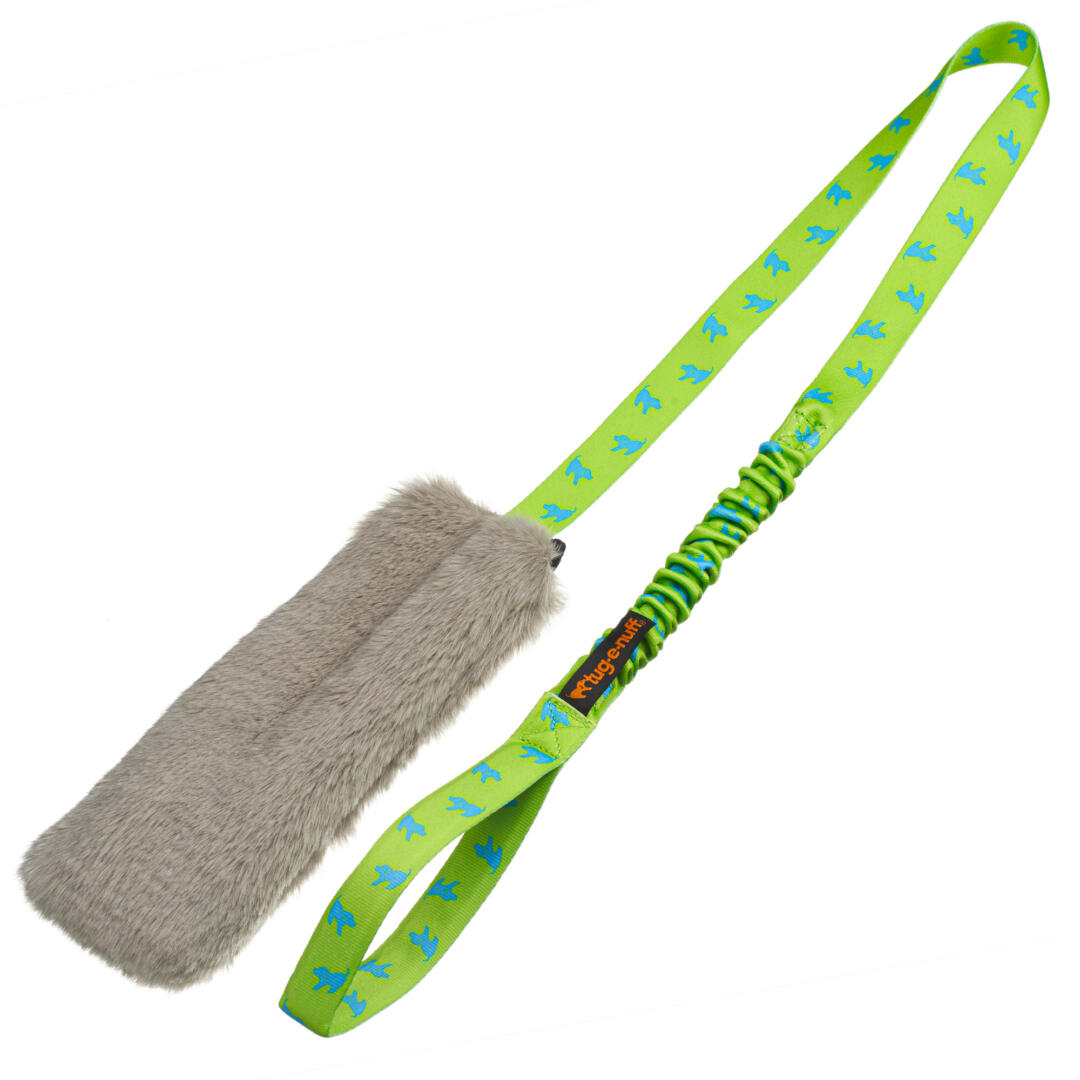 Faux Fur Squeaky Bungee Chaser - Afbeelding 3