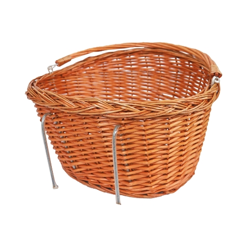 Fietsmand Riet Voorop met handvat - Afbeelding 2