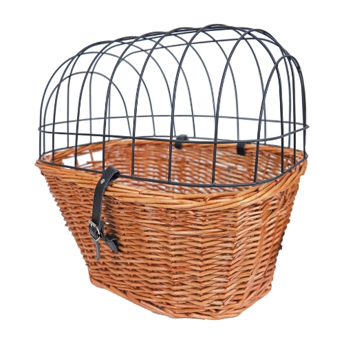 Fietsmand Riet Voorop met metalen rek - Afbeelding 2