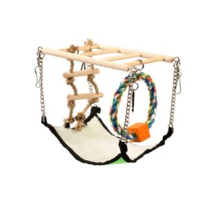 Houten Hangbrug Met Hangmat