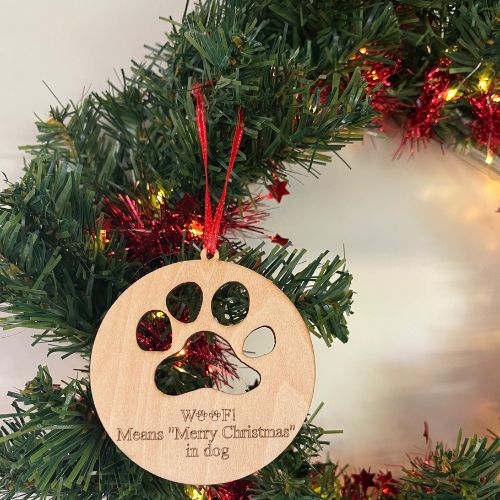 Kersthanger Woof! - Afbeelding 2