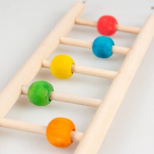 Kleurrijke Houten Ladder met Kralen