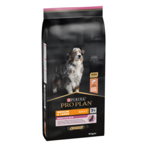 Pro Plan Medium & Large adult 7+ Sensitive Skin met OPTIDERMA® Rijk aan Zalm hondenvoer