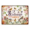 Sign Metal Welcome To My Garden