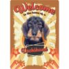 Sign Metal Welcome to the home of a Dachshund