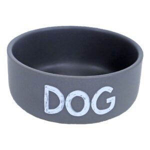 Stenen Voerbak Dog Grijs