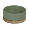 Voerbak Keramiek Hout Groen