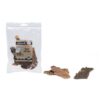 Beeztees Beef Jerkies 200 g – verpakking met gedroogde rundvlees strips ernaast