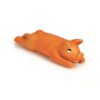 Beeztees Biggetje, latex hondenspeelgoed met piep in oranje, hondenspeeltje in de vorm van een biggetje