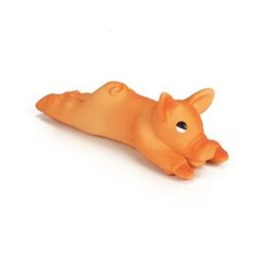 Beeztees Biggetje van opzij, latex hondenspeelgoed met piepgeluid voor honden