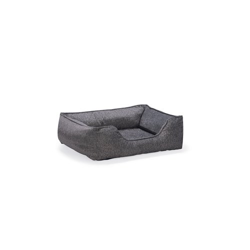 Beeztees Mua orthopedische hondenmand grijs/bruin 80x65 cm, zijaanzicht