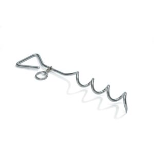 Beeztees vastlegspiraal van metaal voor hond en kat, 41 cm, met draaibare ring en schroefpin