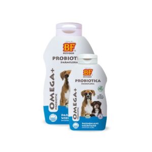BF OMEGA+ Probiotica voor honden in twee formaten, groot en klein flesje