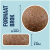 Brokjesformaat BF Petfood Senior: diameter 16 mm en hoogte 8 mm