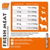 BF Petfood Vleesvoeding Kip/Zalm – worst van 800g met voedingsadvies