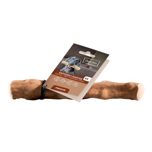 Chewies kauwstok koffiehout maat XS