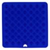 Blauwe siliconen likmat met kruisjespatroon van Eat Slow Live Longer