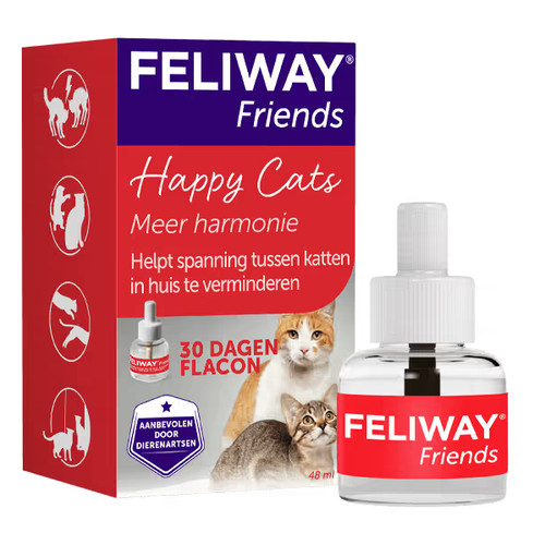 Feliway Friends navulling van 48 ml voor de Friends verdamper