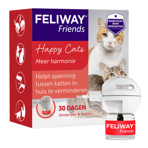 Feliway Friends startpakket met verdamper en flacon voor meerdere katten