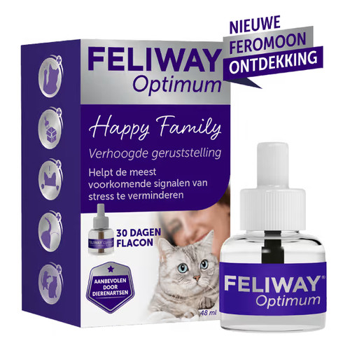 Feliway Optimum navulling van 48 ml voor de Optimum verdamper