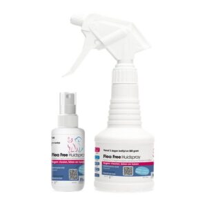Flea Free Huidspray vlooienspray 100 ml en 250 ml voor hond en kat