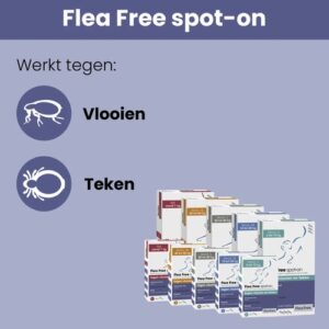 Flea Free spot-on werkt tegen vlooien en teken bij de kat