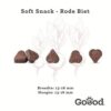 GOOOD Soft Snack Rode Biet hartvormige stukjes 13-16 mm met rode biet illustratie