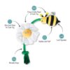 Hondenspeelgoed I'm Pollen For You touw met kenmerken: ultra soft plush, crinkle papier, loud squeaker en beweegbaar touw