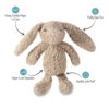 Love Bunny hondenspeelgoed met pieper en crinkle papier, productkenmerken