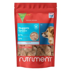 Zak Nuggets Groei+ van Nutriment, vers vlees nuggets voor puppy's