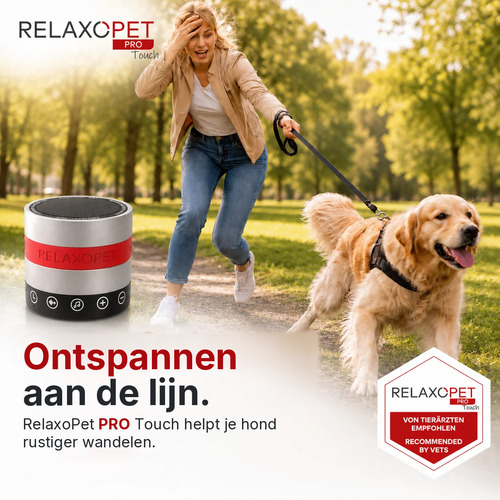 RelaxoPet PRO Touch voor rustiger wandelen met een hond die aan de lijn trekt