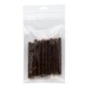 Softsticks hert hondensnack graanvrij, hersluitbare verpakking 100g met donkerbruine vleessticks