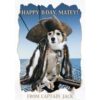 A5 Verjaardagskaart Hond "Happy B-Day, Matey!" – Captain Jack