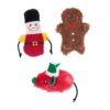 Notenkraker, peperkoekmannetje en rood muisje met kerstmuts uit de ZippyClaws set