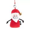 Pluche Kerstman met belletje en witte baard als wisselspeeltje