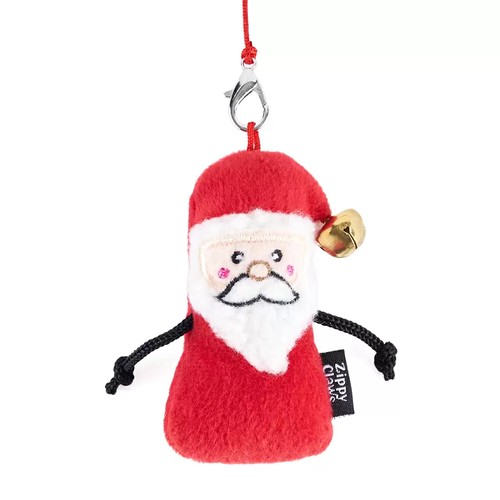 Pluche Kerstman met belletje en witte baard als wisselspeeltje