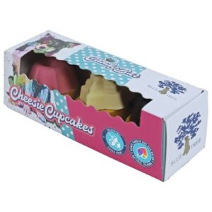 Verpakking Blue Tree Cheesie Cupcakes met kaassmaak, suikervrij en natuurlijke kleuren