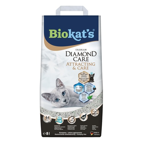 Biokat's Diamond Care Attracting & Care kattenbakvulling van 8 liter