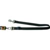Nylon autogordel hond zwart 25 mm, verstelbaar van 60 tot 75 cm