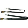 Nylon autogordel hond zwart, beide varianten 20 mm en 25 mm