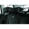 Trixie label op de auto-beschermdeken, bevestiging rondom hoofdsteun voorstoelen