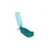 Beeztees draagbare drinkfles hond 500ml blauw met open drinkbakje en riemklem