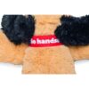 Detailfoto Beeztees Knuffel Belle pluche hondenspeeltje lichtbruin met pieper