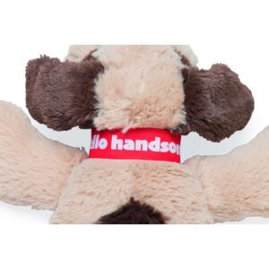 Beeztees Knuffel Joep pluche hondenspeelgoed beige detailfoto
