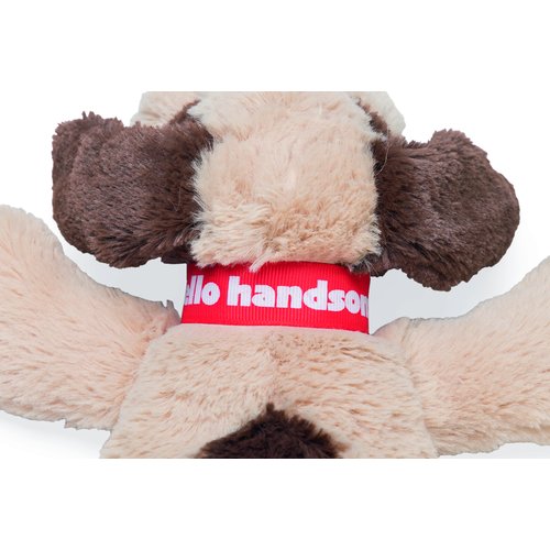 Beeztees Knuffel Joep pluche hondenspeelgoed beige detailfoto