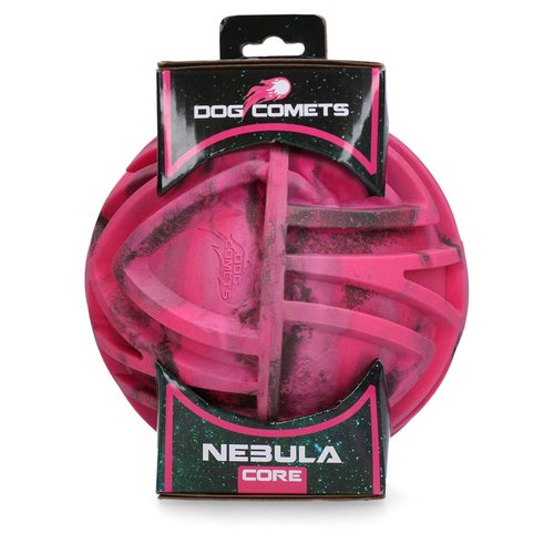 Dog Comets Nebula Core hondenspeelbal reliëfstructuur detail roze